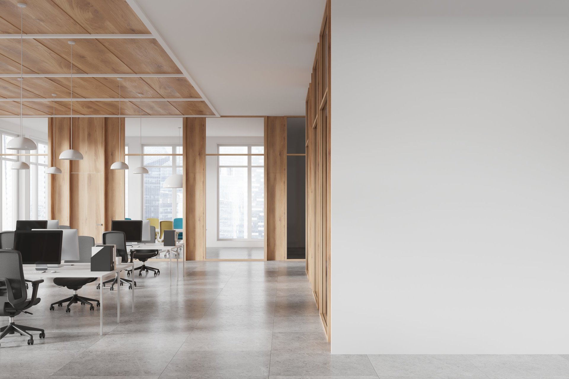 Modern professional office workspace